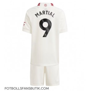 Manchester United Anthony Martial #9 Replika Tredje Tröja Barn 2023-24 Kortärmad (+ Korta byxor)